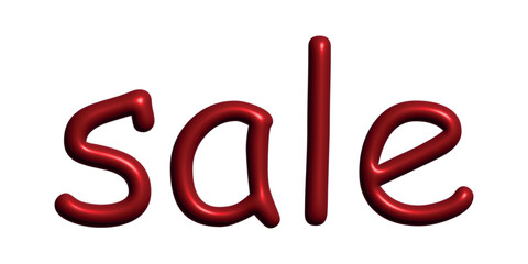 Sale lettering 3d word Template for marketing ad, print, web, banner, poster, flyer