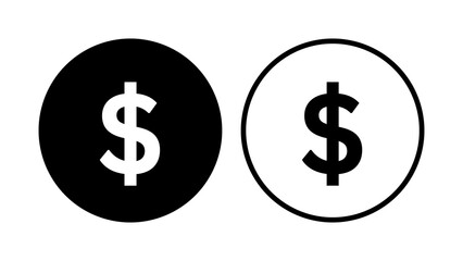 dollar sign icon illustration