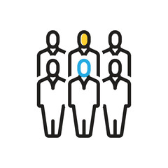 Multi color icon for group