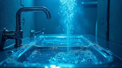 A blue device space with a sense of technology