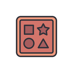 Colorful Geometric Shapes Toy For Children's Learning Development