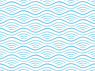 Abstract background with hand-drawn wave pattern