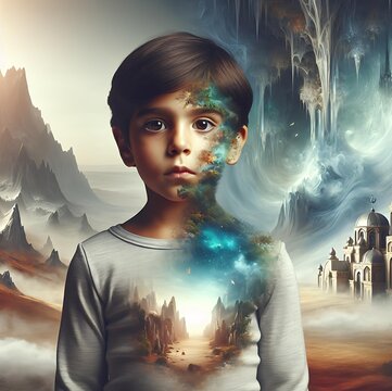  Bilder, die bekannte Objekte und fiktive Personen in ungew&ouml;hnlichen, surrealen Formen zeigen.