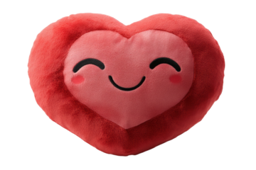 A heart shaped plushie toy