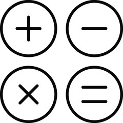 Fototapeta premium Calculator. Vector art