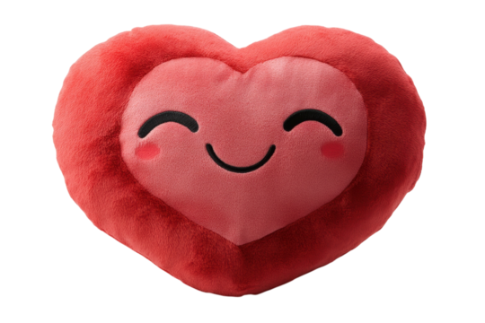 A heart shaped plushie toy