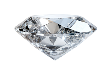 A single faceted diamond