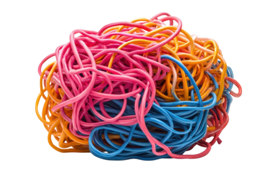 A pile of colorful bands