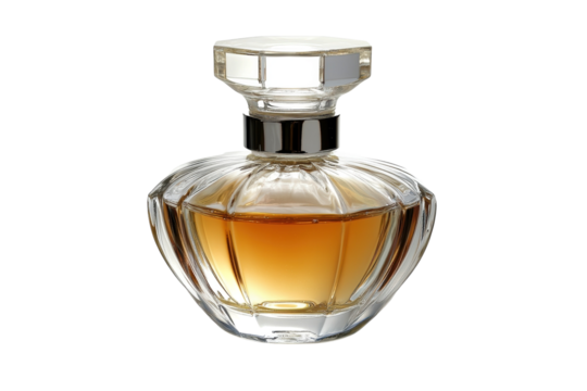 Perfume bottle close up view