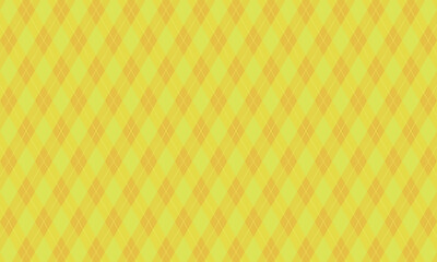 オレンジと黄色の大きいアーガイルチェック柄