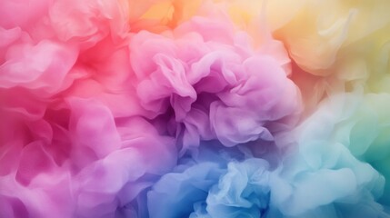 Colorful Soft Fabric Swirls in Gentle Abstract Background Design