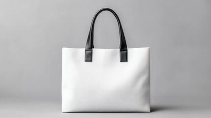 Modern plain white bag mockup, sleek design for promotional materials