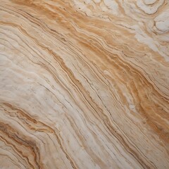 Naklejka premium Striated Marble Texture: Close-Up of Beige Stone with Brown Veins and Natural Patterns for Design, Interiors, and Architectural Elements 