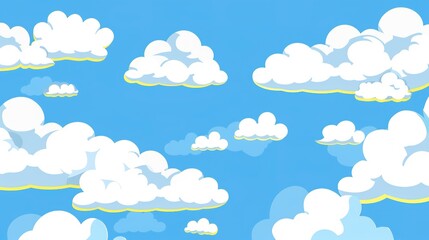 Flag Day Cloud Background: Red Flags Soar Among the Clouds, Painting a Celestial Poem of the Dance between Fluffy Clouds, Glowing Rays and Fluttering Flags