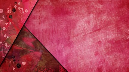 Flag Day Folded Background: Red Flags in Multifold Layers, Unfolding a Three - Dimensional Ode of the Interweaving of Creased Lights and Flag Elegance