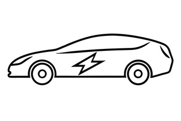 Naklejka premium A shiny vector illustration depicts a fast, classic sport automobile design