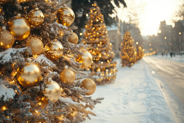 A Sparkling Holiday Tree With Luxurious Gold Accents