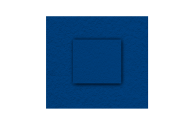 Blue squares made from paper cut into squares on a transparent background.