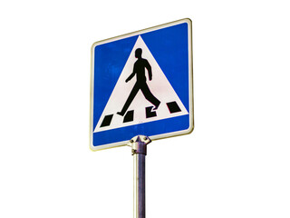 Road signs for people crossing the road