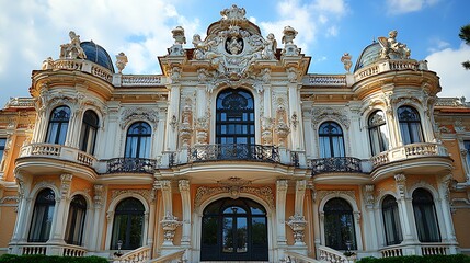 Fototapeta premium Stunning architecture palace front view high resolution picture