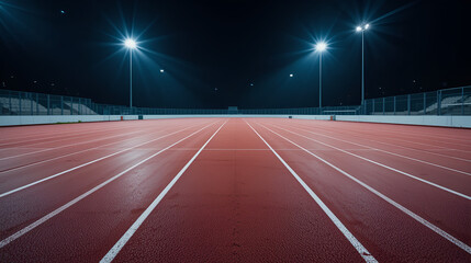 Naklejka premium photograph of track and field race track simple background for computer or phone