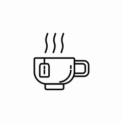 coffee mug steam icon sign vector