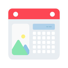 Flat Calendar Icon
