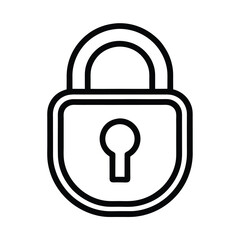 lock icon vector illustration