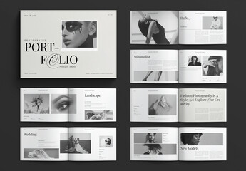 Photography Portfolio Layout Design Template Landscape
