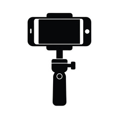 smartphone gimbal black vector silhouette