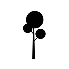 Tree silhouette icon