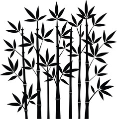 Obraz premium bamboo vector illustration