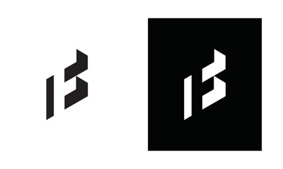 letter F or fb logo vector illustration