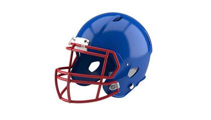 Naklejka premium Isolated football helmet on white background 