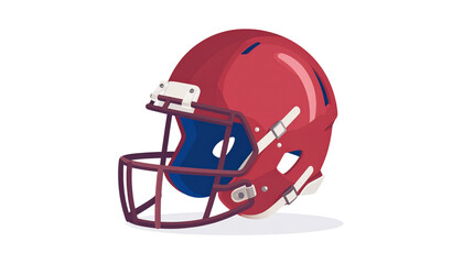 Fototapeta premium Isolated football helmet on white background 