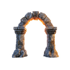 Ancient Stone Archway - Glowing Entrance to Mystery