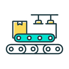  Assembly Line Automation and Workflow Icon