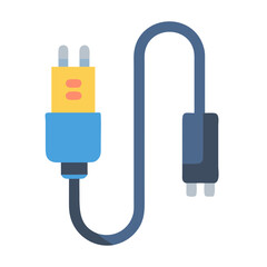 Fototapeta premium Charging Cable Systems and Trends Icon