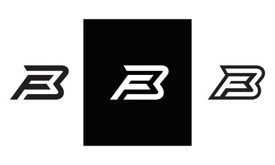 FB letter logo vector illustration