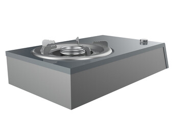 Compact Single Burner Gas Stove with Minimalist Design for Small Kitchens, Camping, and Space-Saving Solutions, KITCHEN BURNER GAS STOVE OVEN COOKING, on a PNG Transparent Background