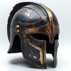 Sharp embossed spartan warrior helmet featuring bold angular lines high resolution photos
