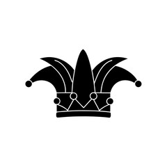 creative details Outline silhouette jester hat accessory  icon