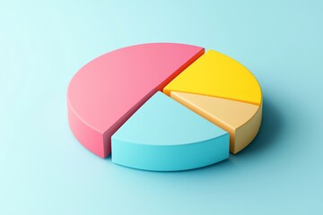 Colorful pie chart graphic. 