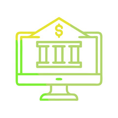  Modern Online Banking Icon for Transactions