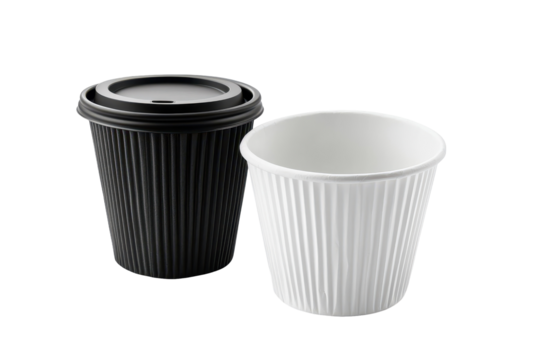 Paper coffee cup with sleeve perfect for takeaway coffee shops and on-the-go drink convenience