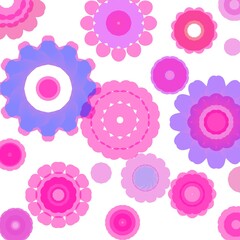 Patterned background, flowers, pattern design, bright colors, abstract patterns, geometric patterns