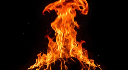Fototapeta premium Fire Flame Burn Blaze Inferno Hot Energy