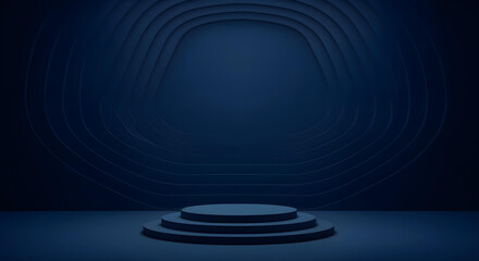 Obraz premium 3D Rendered Geometric Scene for Product Podium Background 