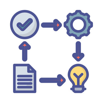 Processing Vector icon which can easily modify or edit