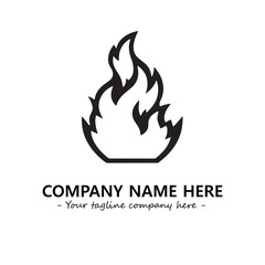 Fire Logo Company Design Illustration Vector Graphic Image